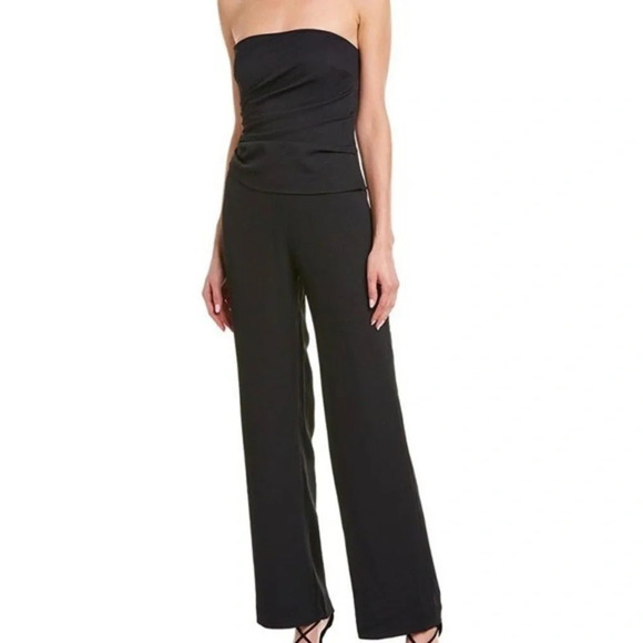 Ronny Kobo Ambre Strapless  Jumpsuit in Black - Picture 1 of 13